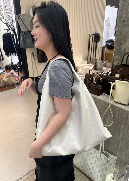 White Large Hobo Bag