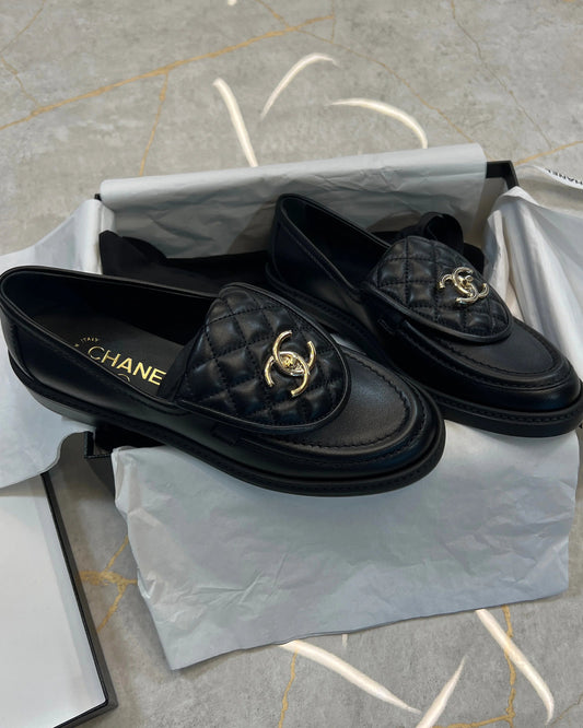 Chanel Black Loafers