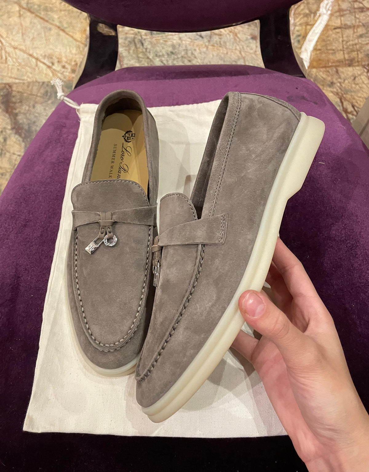 Lora Piana Summer Walk Light Brown Loafer