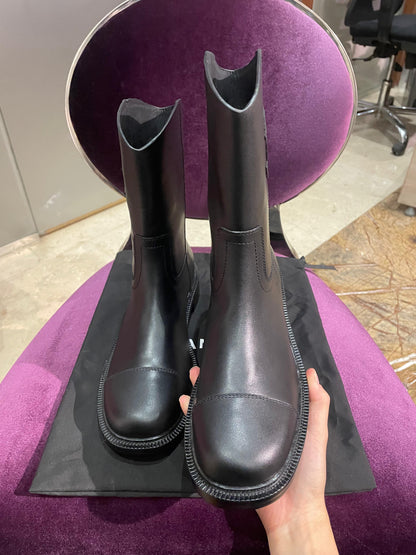 Chanel CC Logo Short Boots