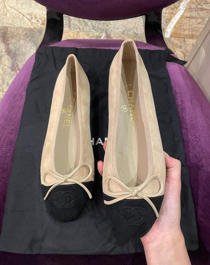 Chanel Ballerina Suede Classic