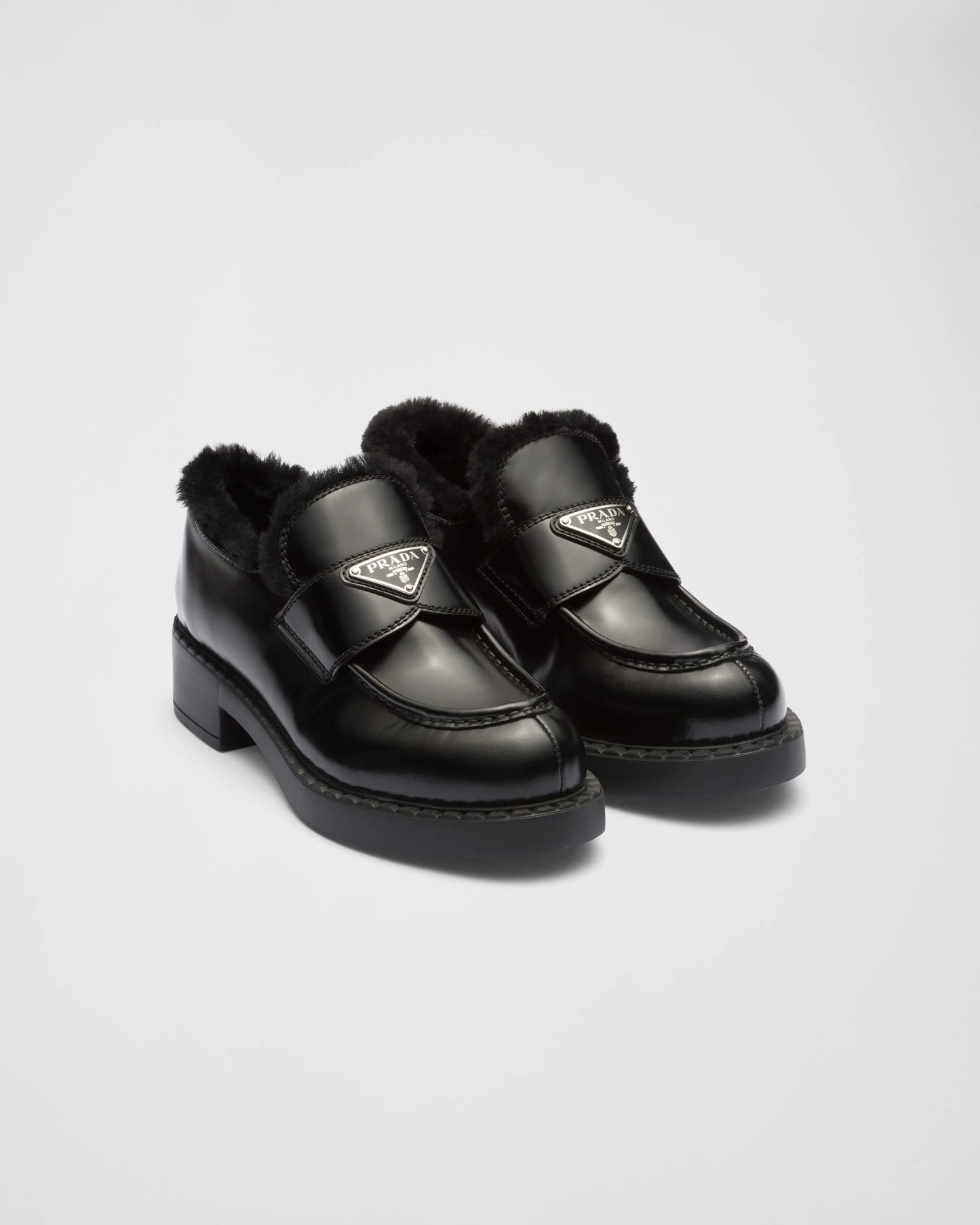 Prada loafers with Fur