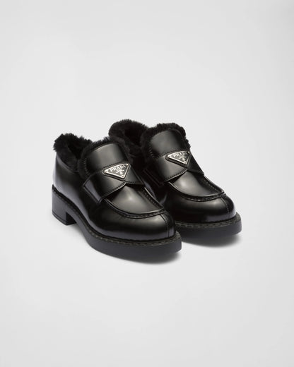 Prada loafers with Fur