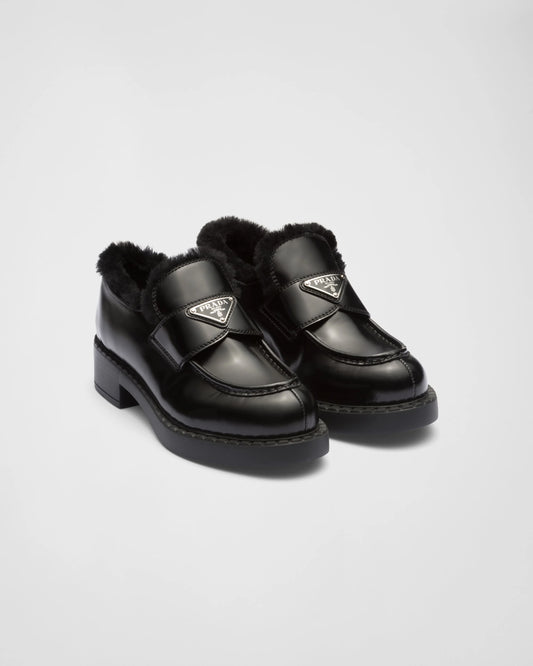 Prada loafers with Fur