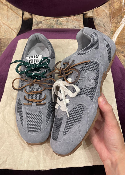New Balance x Miu Miu Grey Sneakers