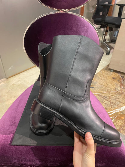 Chanel CC Logo Short Boots