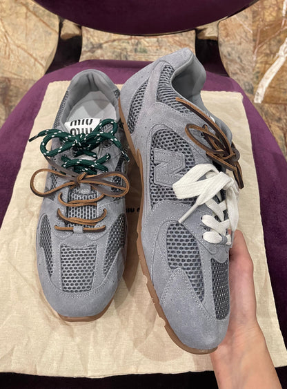 New Balance x Miu Miu Grey Sneakers