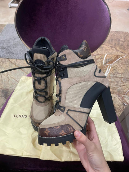 Louis Vuitton High Heels Earthy Boot