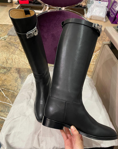 Hermes Black Jump Boot