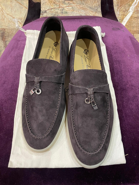 Lora Piana Summer Walk Coffee Loafer