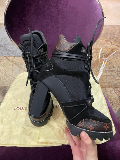 Louis Vuitton High Heels Monogram Boot