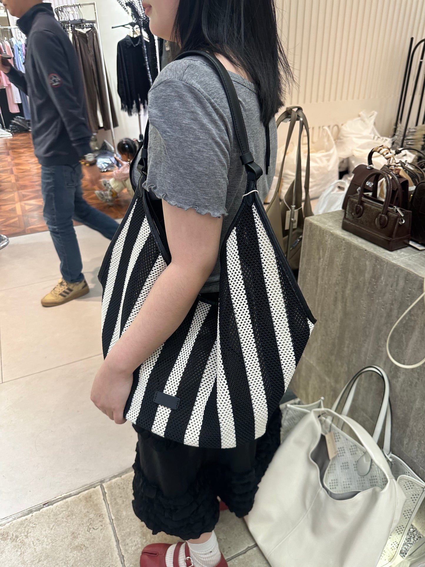 Black x White Net Bag