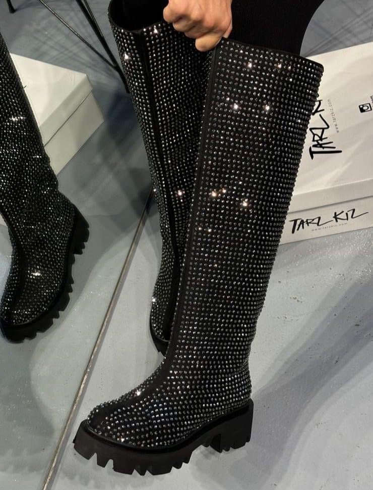 Bling Bling Flat Boot