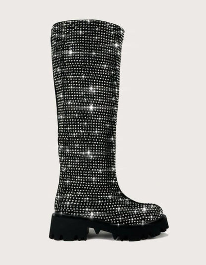 Bling Bling Flat Boot