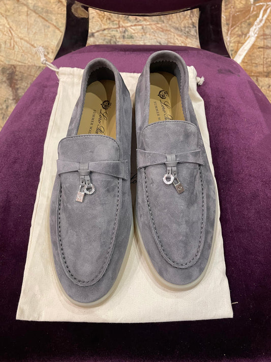 Lora Piana Summer Walk Blue/Grey Loafer